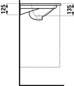 Laufen Avin Skrinka s umývadlom 95,2 cm, sivá H8610886271041 - galéria #4