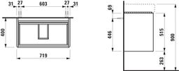 Laufen Base 2.0 Skříňka pod umyvadlo 72 cm, divoký dub H4114021082671 - galéria #1
