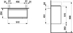 Laufen Base 2.0 Skříňka pod umyvadlo 57 cm, bílá lesk H4113831082611 - galéria #13
