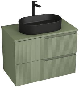Jika Astra Umyvadlová mísa 53 x 31 cm, černá matná H8183667161121 - galéria #1