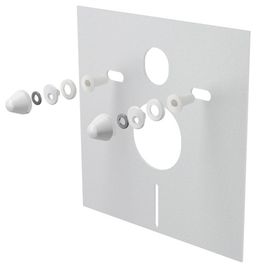 Laufen Set modulu na zamurovanie, WC Ardo, WC doska a tlačidlo, chróm lesklý - galéria #9