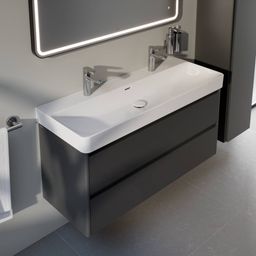Laufen Pro X Umývadlo 120 cm, 2 otvory pre batériu, biela matná H8148617571071 - galéria #5