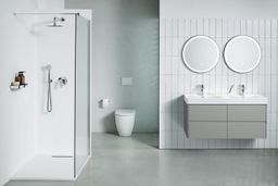 Laufen Pro X Dvojumývadlo 120 cm, bez prepadového otvoru, biela matná H8148627571111 - galéria #11