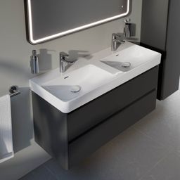 Laufen Pro X Dvojumývadlo 120 cm, bez prepadového otvoru, biela matná H8148627571111 - galéria #5