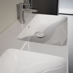 Laufen Pro X Dvojumývadlo 120 cm, bez prepadového otvoru, biela matná H8148627571111 - galéria #4