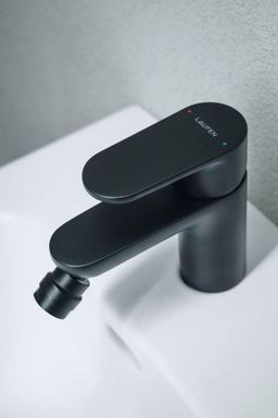 Laufen Pro X Bidetová batéria s výpusťou click-clack, matná čierna HF506910198000 - galéria #1