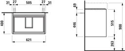 Laufen Base 2.0 Skříňka pod umyvadlo 62 cm, bílá lesk H4113921082611 - galéria #1