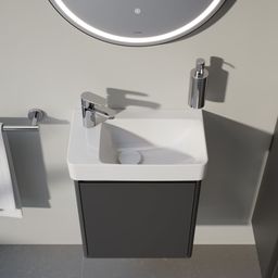 Laufen Base 2.0 Skříňka pod umyvadlo 46 cm, závěsy vlevo, šedá traffic H4112311082661 - galéria #3