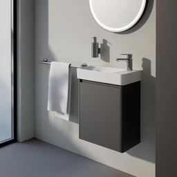 Laufen Base 2.0 Skříňka pod umyvadlo 46 cm, závěsy vpravo, šedá traffic H4112321082661 - galéria #6