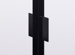 Ronal Divera Sprchové dveře 80 cm zalamovací, černé matné, čiré D22K0800607 - galéria #2
