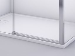 Ronal Divera Sprchové dveře 120 cm posuvné 2 dílné, aluchrom/čiré D22S2B1205007 - galéria #4