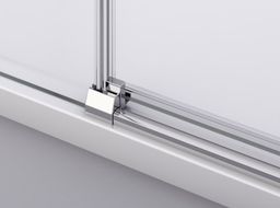 Ronal Divera Sprchové dveře 140 cm posuvné 2 dílné, aluchrom/čiré D22S2B1405007 - galéria #2