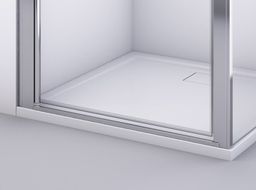 Ronal Divera Sprchové dveře 100 cm lítací 1dílné, aluchrom/čiré D22T11005007 - galéria #2