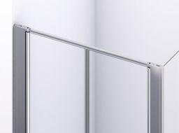 Ronal Divera Sprchové dveře 70 cm lítací 2 dílné, aluchrom/čiré D22T20705007 - galéria #3