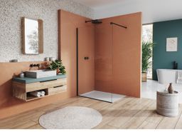 Ronal Easy Walk-in zástěna 120 cm s profilem, černá matná STR4P1200689 - galéria #1