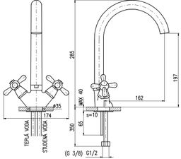 RAV Slezák Morava Drezová batéria, chróm MK120.0/4 - galéria #1