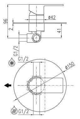 RAV Slezák Vltava Sprchová batéria, chróm VT483L - galéria #1