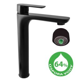 RAV Slezák Vltava ECO Vysoká umývadlová batéria, čierna matná VTE430.0CMAT - galéria #1