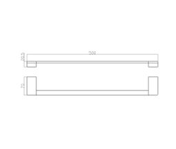 RAV Slezák Nil Držiak na uteráky 50 cm, chróm NLA0701/50 - galéria #1