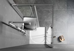 Gelco Sigma Simply Sprchový kút 90x80 cm, L/P, chrom/čiré sklo GS2190GS2180 - galéria #11