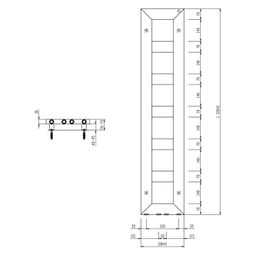 Sapho Block IR181 Radiátor kombinovaný, 28x133cm, čierny mat - galéria #5