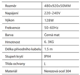 Sapho Elcor EB460 Elektrický sušiak uterákov, 48 x 92 cm, matná čierna - galéria #7