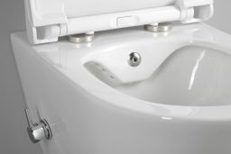 Sapho Avva WC Rimless s bidetovou sprchou a integrovanou batériou, biele 100315 - galéria #3