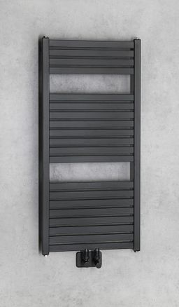 Aqualine Tondi DT456T Radiátor kombinovaný, 45x97cm, čierny mat - galéria #2