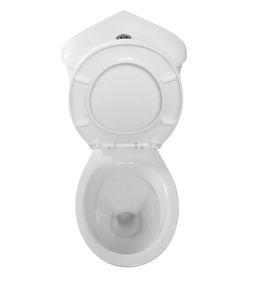 Aqualine Clifton rohové WC s dvojitým tlačidlom, biele FS1PK - galéria #1