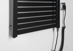 Aqualine Tondi-E DE486T Elektrický radiátor 60x133 cm, čierny matný - galéria #4