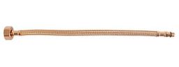 Sapho Flexibilní nerezová hadice 3/8xM10,35 cm, zlatá, 33415 - galéria #1