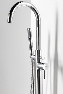 Aqualine Ceto Voľne stojaca vaňová batéria 117,5 cm, chróm BV357 - galéria #3