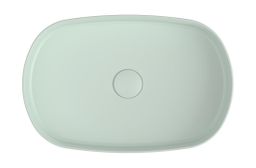 Isvea Infinity Umývadlo na dosku 55 x 36 cm, zelené matné mentolové 10NF65055-2T - galéria #1