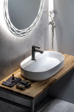 Isvea Infinity Oválne keramické umývadlo na dosku, 60x40 cm, biele 10NF65060 - galéria #2