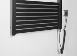 Aqualine DE446T Elektrické vykurovacie teleso rovné 45x169 cm, 600 W, čierne matné - galéria #2