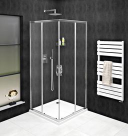 Gelco Sigma Simply Posuvné sprchové dvere 120 cm, chróm/čierne sklo, GS2112 - galéria #2