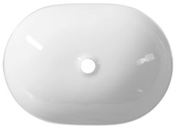 Aqualine Umyvadlová mísa 49x36 cm, bílá CA490 - galéria #1