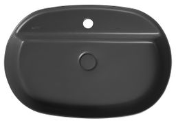 Isvea Infinity Oval Umyvadlová mísa 60x40cm, antracit 10NF65060-2C - galéria #1
