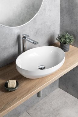 Aqualine Umyvadlová mísa 50,5x37 cm, bílá 50361 - galéria #3