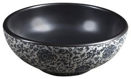 Sapho Priori Umyvadlová mísa 41 cm, černá s modrým vzorem PI034 - galéria #1