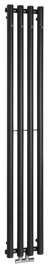 Sapho Pilon IZ122T Radiátor kombinovaný, 27x180cm, čierny mat - galéria #2