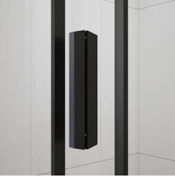 Polysan Easy Black Sprchové dveře 140 cm, čiré, černá matná EL1415B - galéria #3