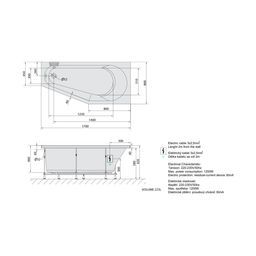 Polysan Tigra R Hydromasážna vaňa 170x80x46 cm, pravá, Active Hydro, biela 90611.1010 - galéria #1