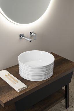 Sapho Alette Okrúhle umývadlo 41 cm, biele AR459 - galéria #4