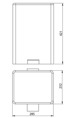 Sapho Odpadkový kôš 12L SoftClose, matná nehrdzavejúca oceľ DR102 - galéria #1