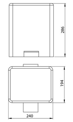 Sapho Odpadkový kôš 5L SoftClose, matná nerezová oceľ DR101 - galéria #1