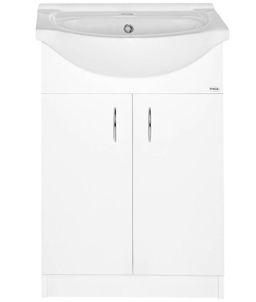 Aqualine Simplex Eco Skříňka s umyvadlem 55 x 87 cm, bílá mat SIME550 - galéria #3