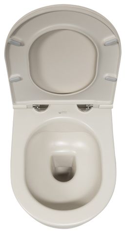 Isvea Infinity WC závesné, Rimless 36,5x53cm, ivory 10NF02005-2K - galéria #3