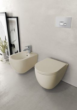 Isvea Infinity WC závesné, Rimless 36,5x53cm, ivory 10NF02005-2K - galéria #5