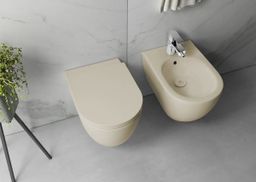 Isvea Infinity WC závesné, Rimless 36,5x53cm, ivory 10NF02005-2K - galéria #4